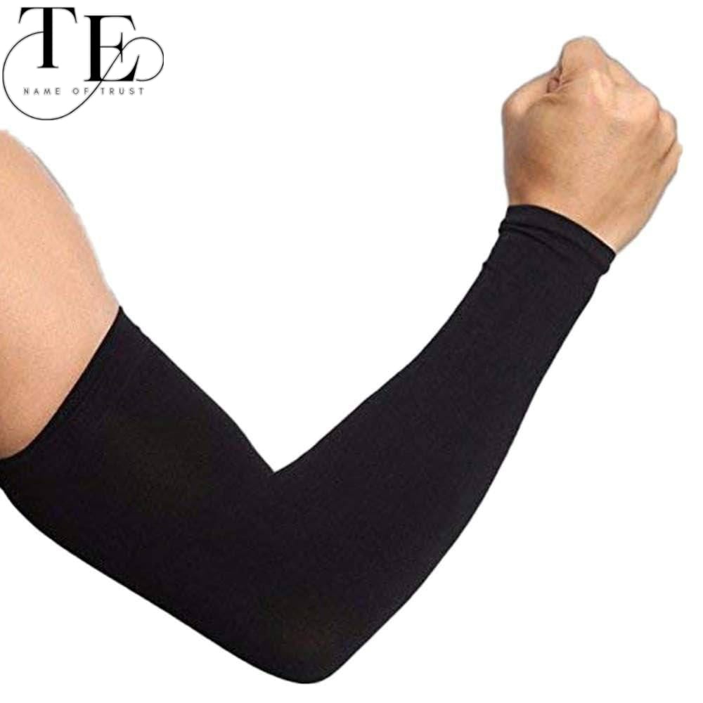 Cotton Arm Sleeves for Men & Women(Black)
